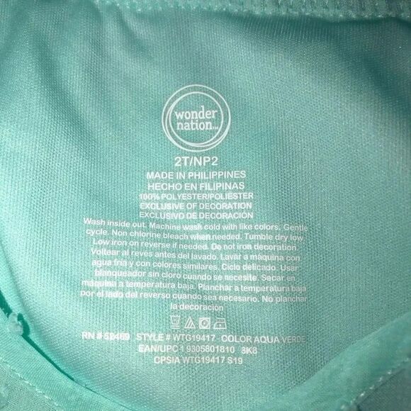 Wonder Nation Blue and Floral Pant Set Size 2T - Picture 5 of 7